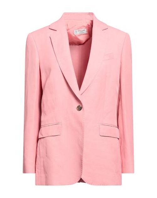 Woman Blazer Pink Size 6 Viscose, Linen