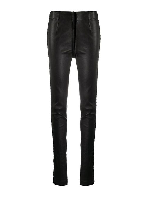Black skinny fit trousers
