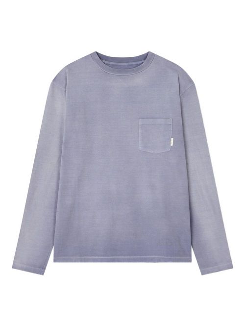 Long-sleeve pocket T-shirt - Blue