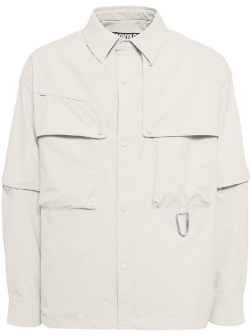 Detachable-sleeve shirt - Neutrals