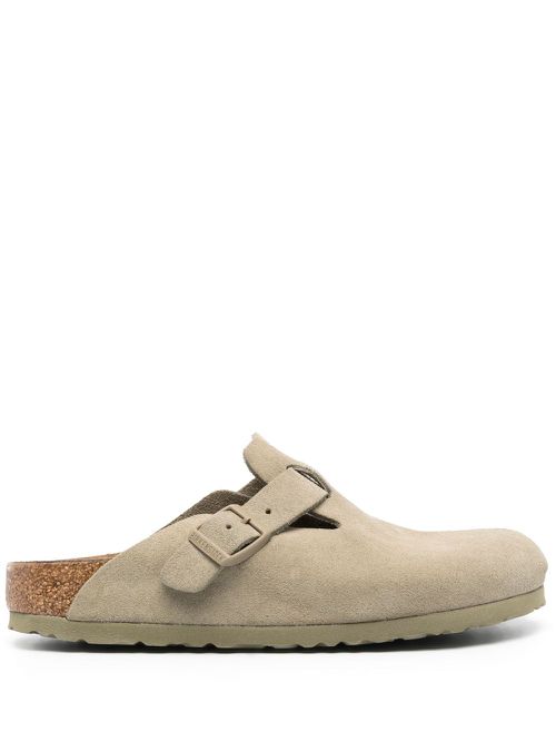 Boston suede slippers - Green