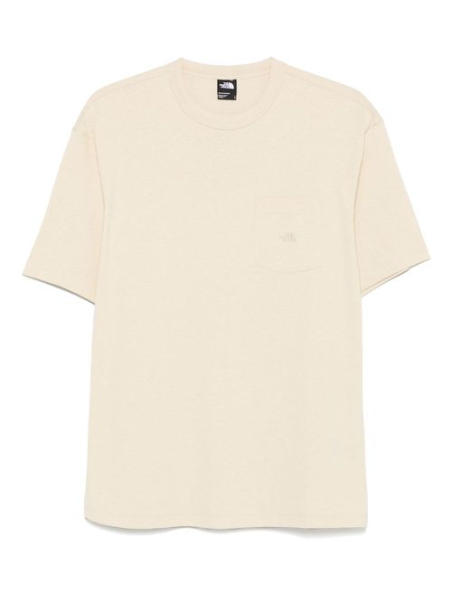 The North Face logo-embroidered T-shirt - Neutrals