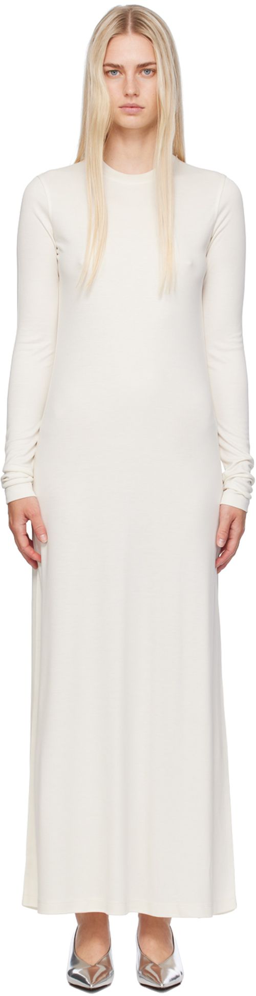 TOTEME Off-White Long-Sleeve Maxi Dress