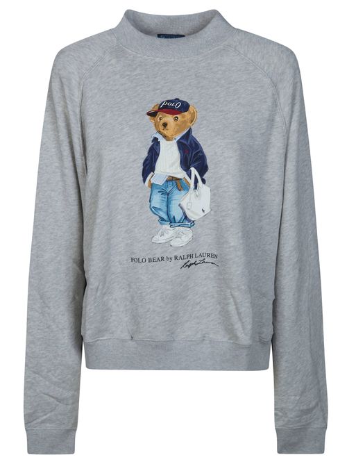 Cozy Women's Sweatshirt with Front Bear Print