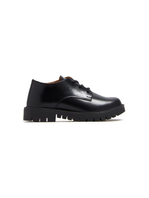 Leather lace-up shoes - Black