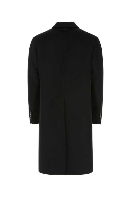 Black Wool Blend Coat