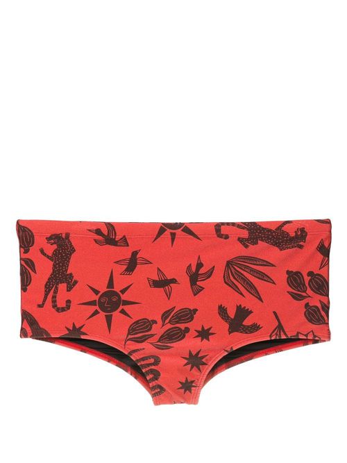 Copacabana printed swim trunks - Brown