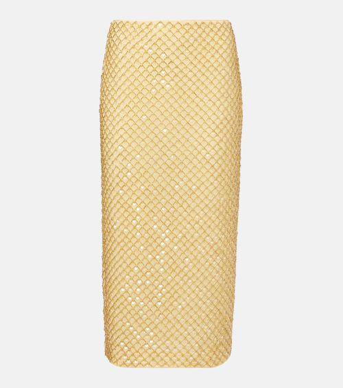 Allora embellished midi skirt