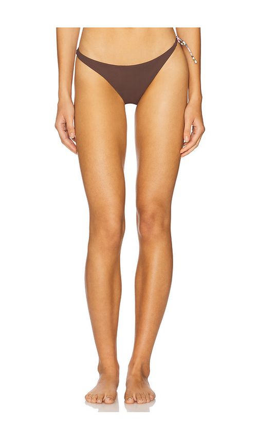 FAITHFULL THE BRAND Bandol Bikini Bottom in Brown. -  XL also in L