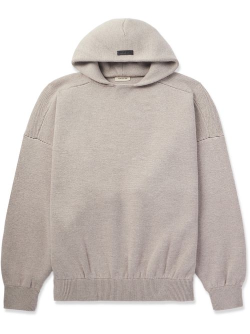 Logo-Appliquéd Merino Wool Hoodie