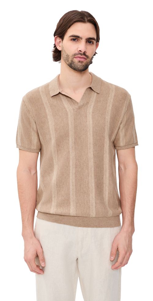 Liam Sweater Polo Driftwood Stripe