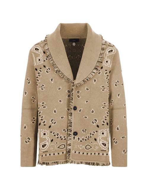 Honeycomb Jacquard Bandana Cardigan