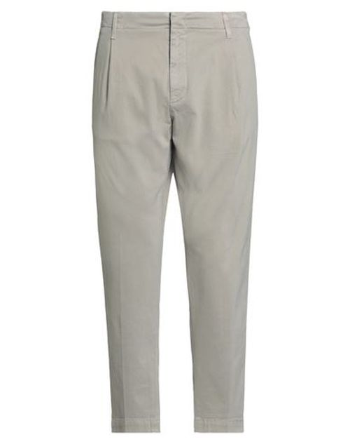 Man Pants Light grey Size 35 Cotton, Elastane