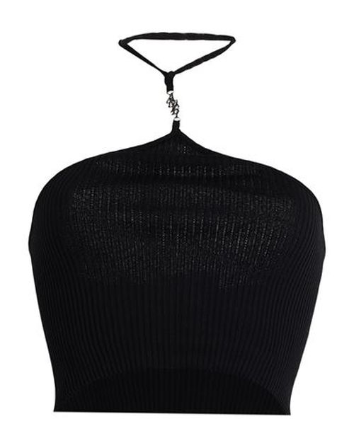 Woman Top Black Size M Cotton, Silk