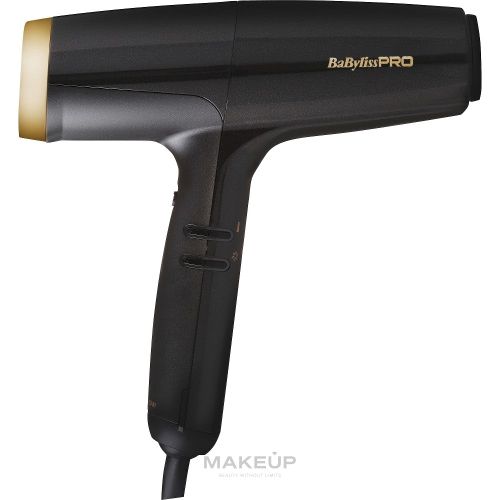 BaByliss PRO Black and Gold Hawk Hair Dryer with Built-in Ionization Function 1 Piece