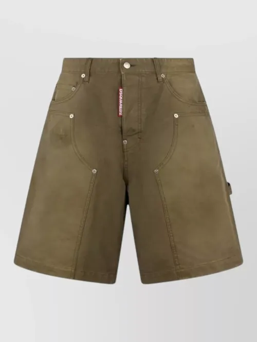 Dsquared2 - shorts side and back pockets cargo design