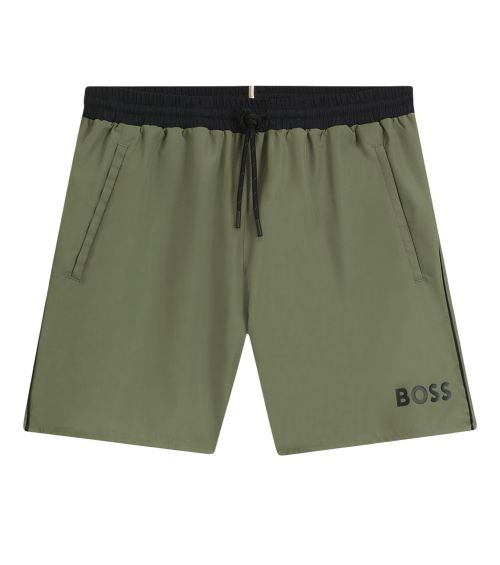 Green Logo Swim Shorts