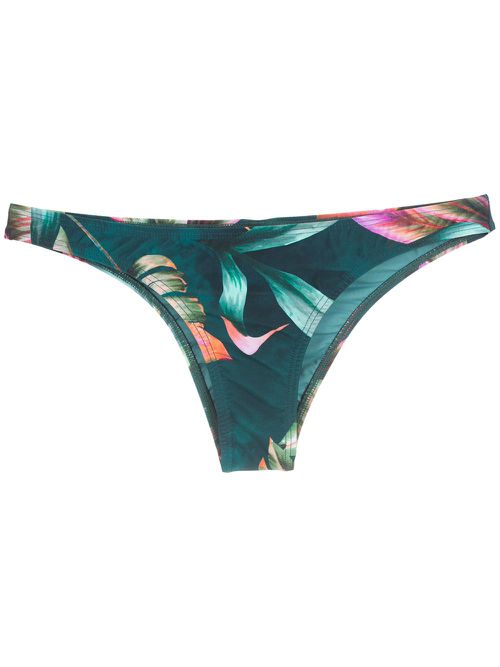 Poipu leaf-print pants - Green