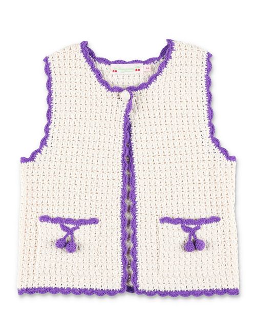 Laila Hand-crocheted Cotton Cardigan