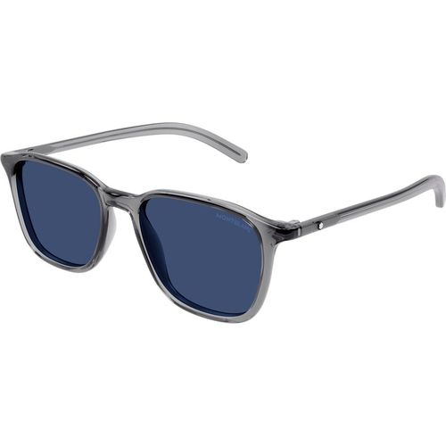 Montblanc Man Montblanc MB0325S 002 Sunglasses Grey Blue Round