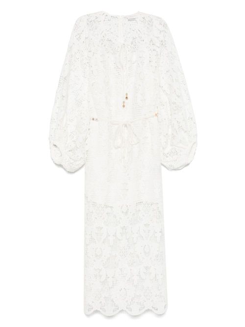 Coco Lace midi dress - White