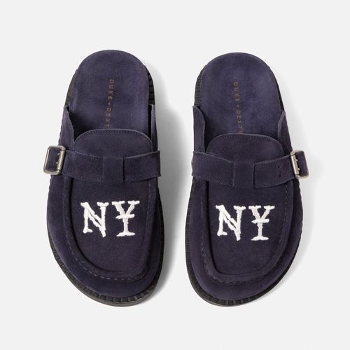 Men's Winston NY Navy Suede Mule