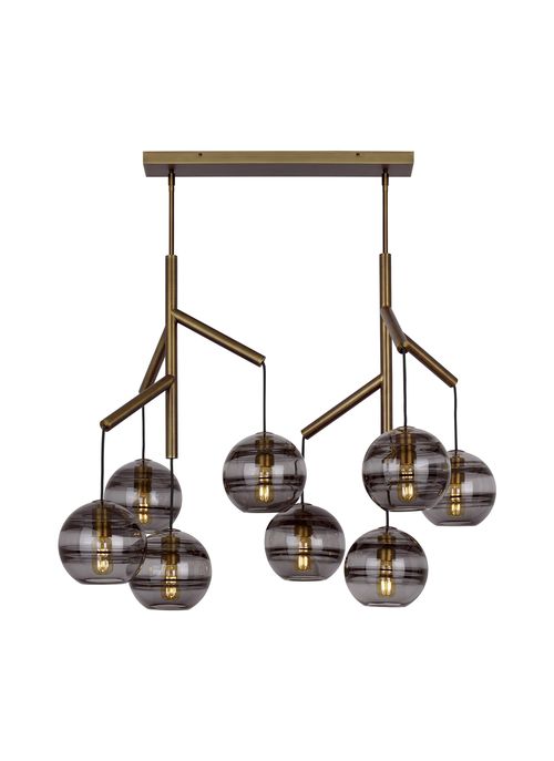 Aged Brass LED Chandelier from the Sedona Collection