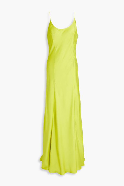 Rag & bone - Deliliah satin maxi slip dress - Green - US 0