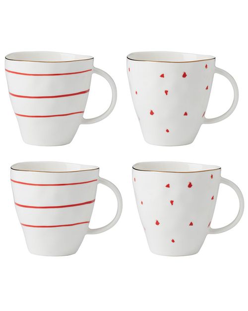 Set of 4 Garnet Bay Mugs