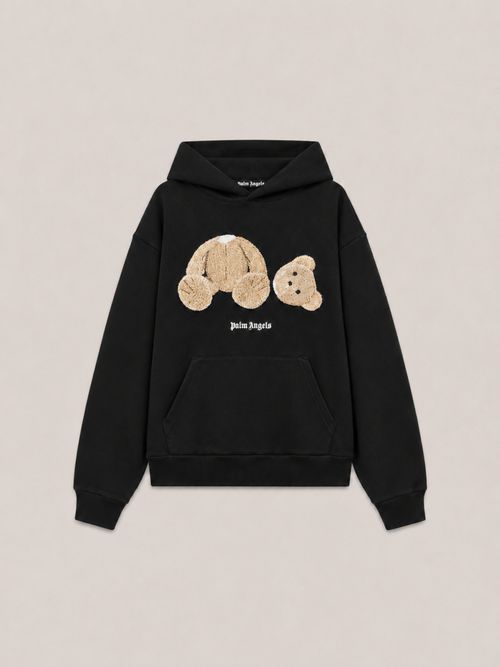 Bear Hoodie Man  Black