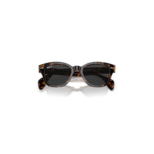 Ray-Ban Rb0880s Reloaded Sunglasses Havana On Transparent Brown Frame Black Lenses Polarized