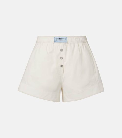 Cotton-blend shorts