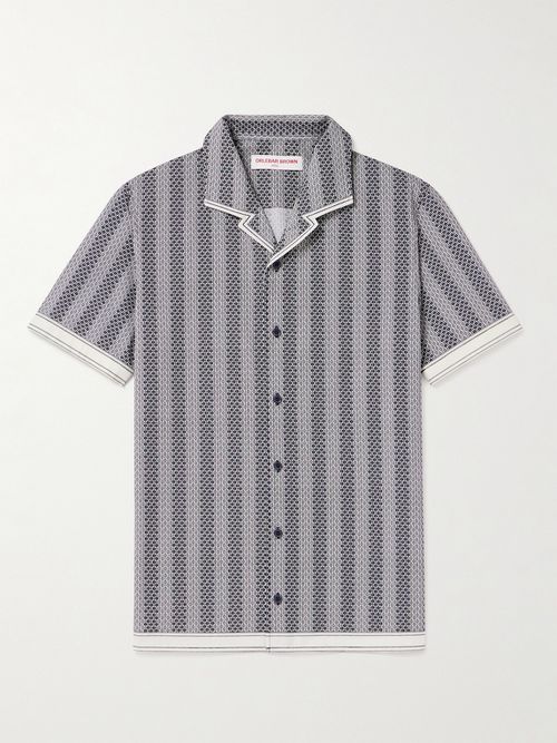 Men - Hibbert Rills Camp-Collar Printed Cotton Shirt