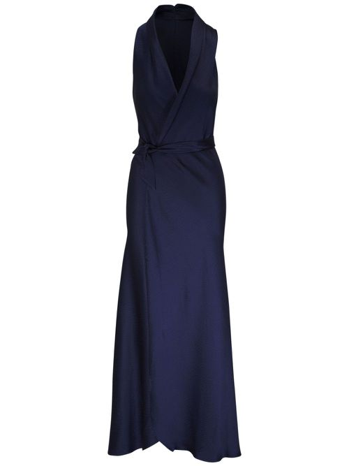 Silk maxi dress - Blue