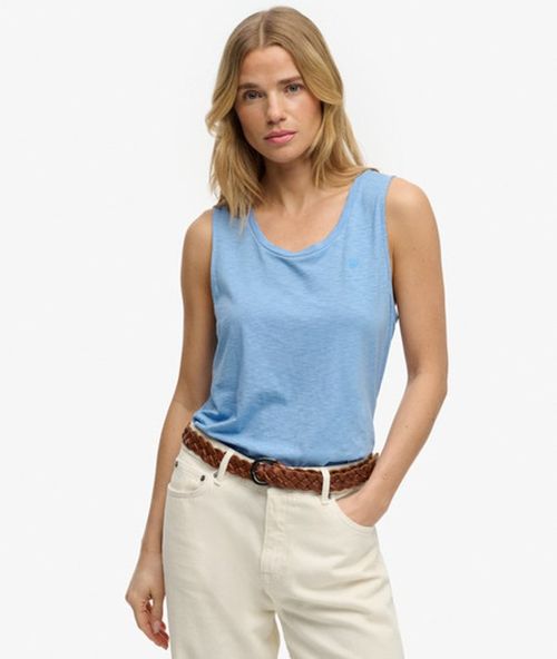 Superdry Women's Scoop Neck Tank Blue / Bluebe