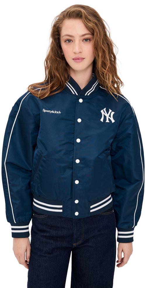 Yankees Varsity Jacket Dark Navy/White