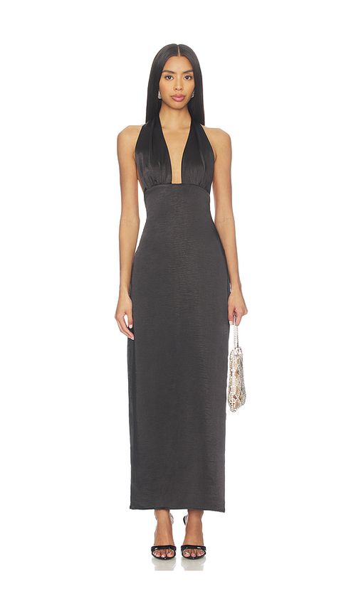 MORE TO COME Christine Maxi Dress in Black. S. Also in XXS, XS, M