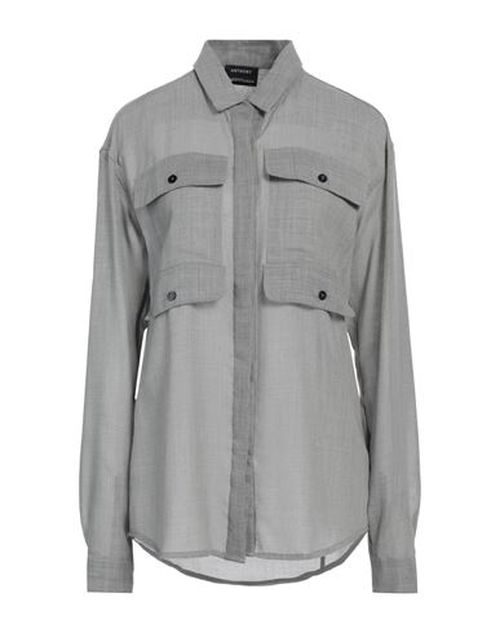 Woman Shirt Grey Size 8 Virgin Wool