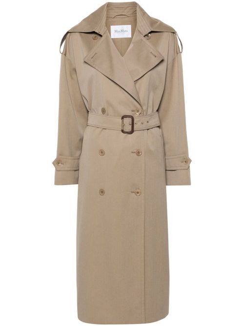 Double-breasted trench coat - Neutrals
