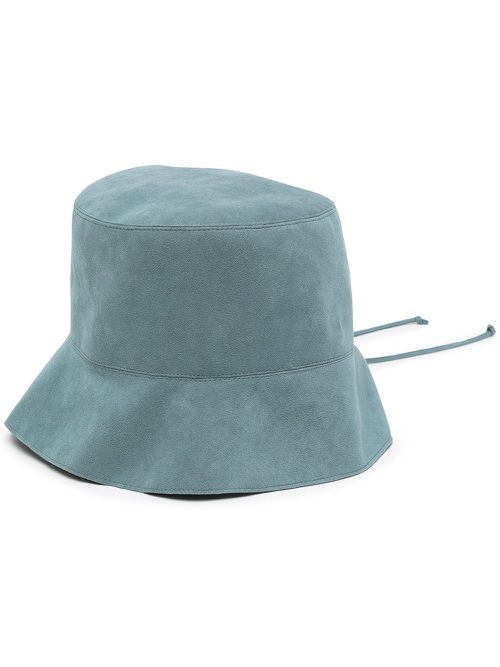 Saddle suede-effect bucket hat - Blue