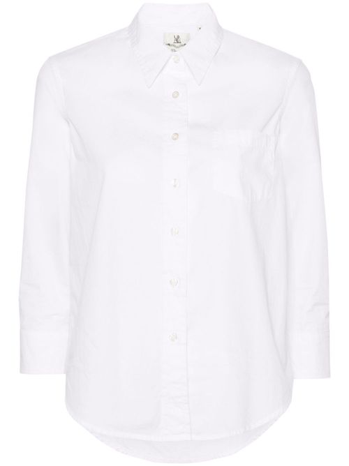 Adrienne shrunken cotton shirt - White