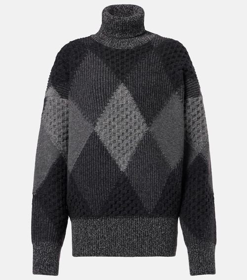 Virgin wool turtleneck sweater