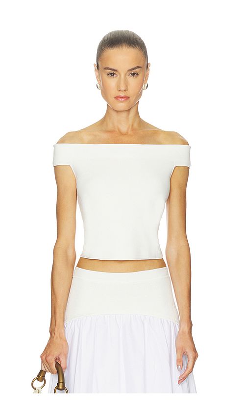 SIMKHAI Dalton Top in Ivory. M also in XS