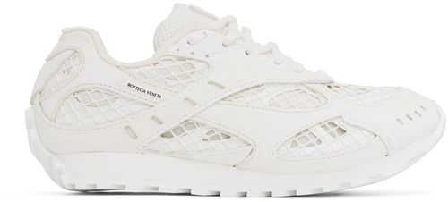 Bottega Veneta White & Off-White Orbit Sneakers