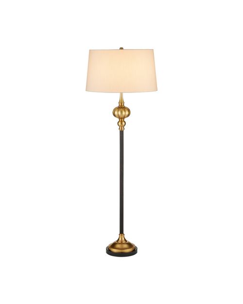 Bronze Vintage Brass Floor Lamp from the Haines Collection