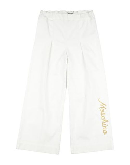 Kid Girl Pants White Size 12 Cotton, Elastane