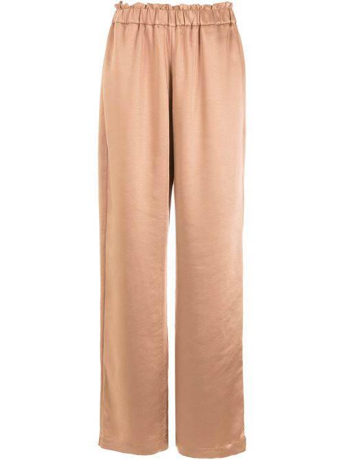 Elasticated track pants - Brown