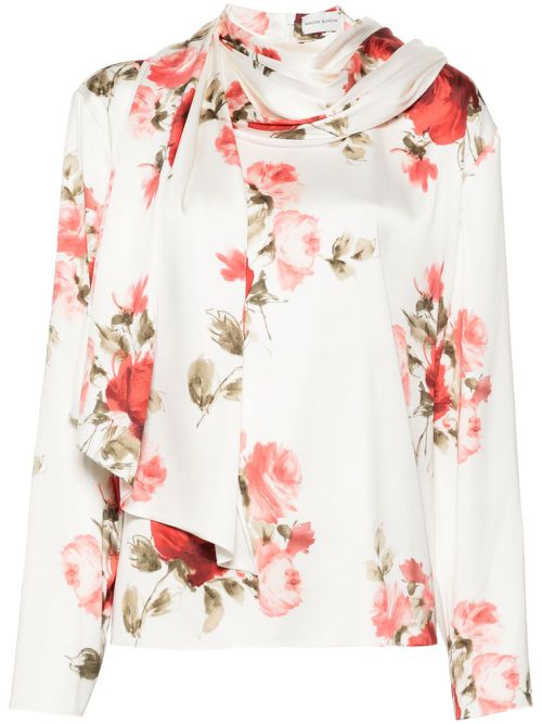 Floral blouse - White