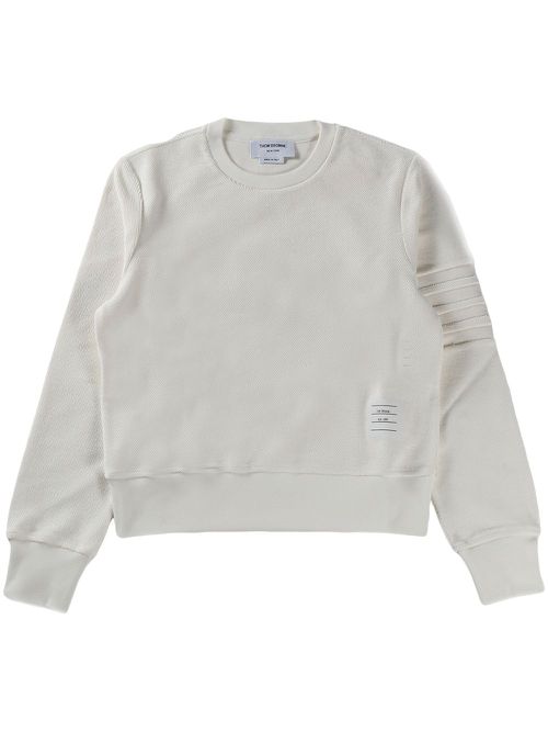 4-Bar stripe sweatshirt - White