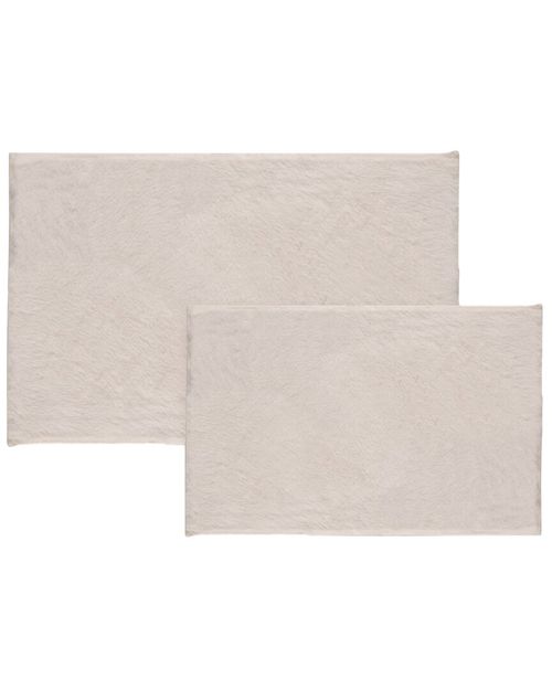 2pc Plush Bath Mat Set